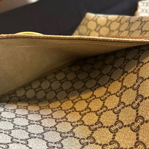 Gucci Plus Beige and Brown Tote Bag Good Vintage - Picture 7 of 13